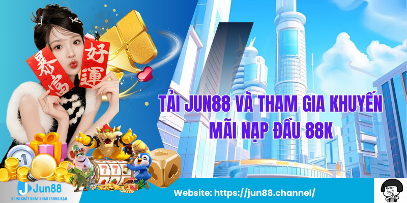 Tải Jun88 và Tham Gia Khuyến Mãi Nạp Đầu 88K